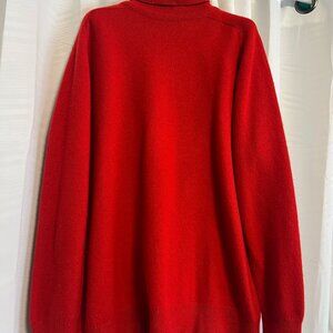 Vintage Glen Alley Red Irish Cashmere Turtleneck Sweater Women’s Large